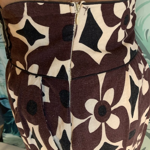 Mod linen floral skirt - Picture 4 of 10